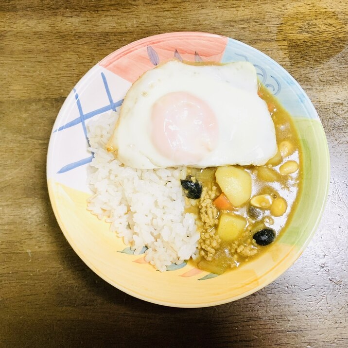 カレーレシピ　豆入りカレー